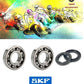 Cagiva Mito Planet Raptor 125 cc Genuine SKF C4 Mains Crank Bearings & Seals